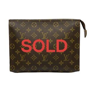 LOUIS VUITTON Poche Toilette 26 Monogram Unconfirmed Pouch 330-051625